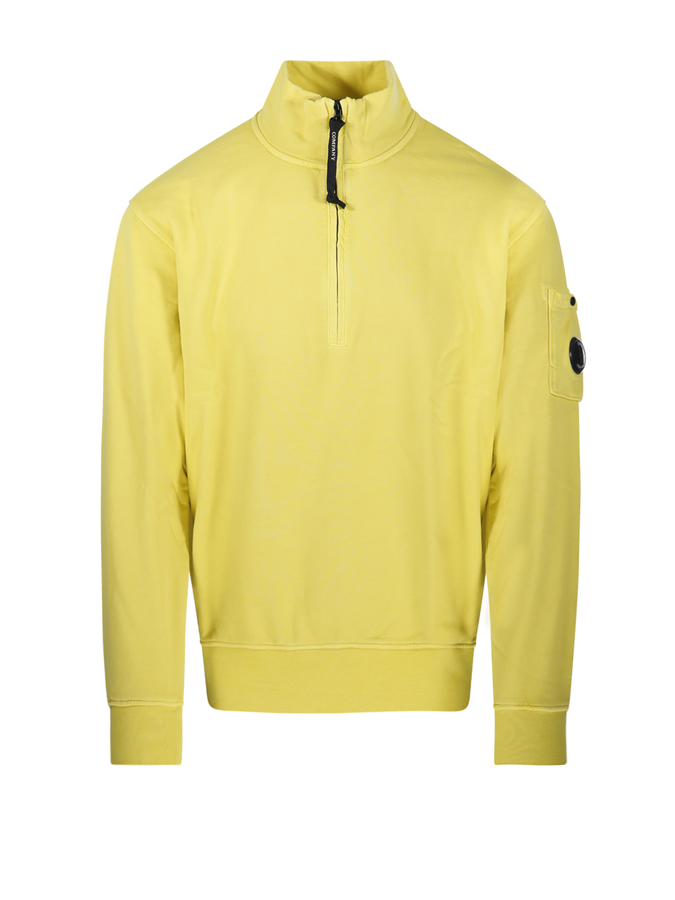 UOMO CP COMPANY FELPA GIALLA IN COTONE 