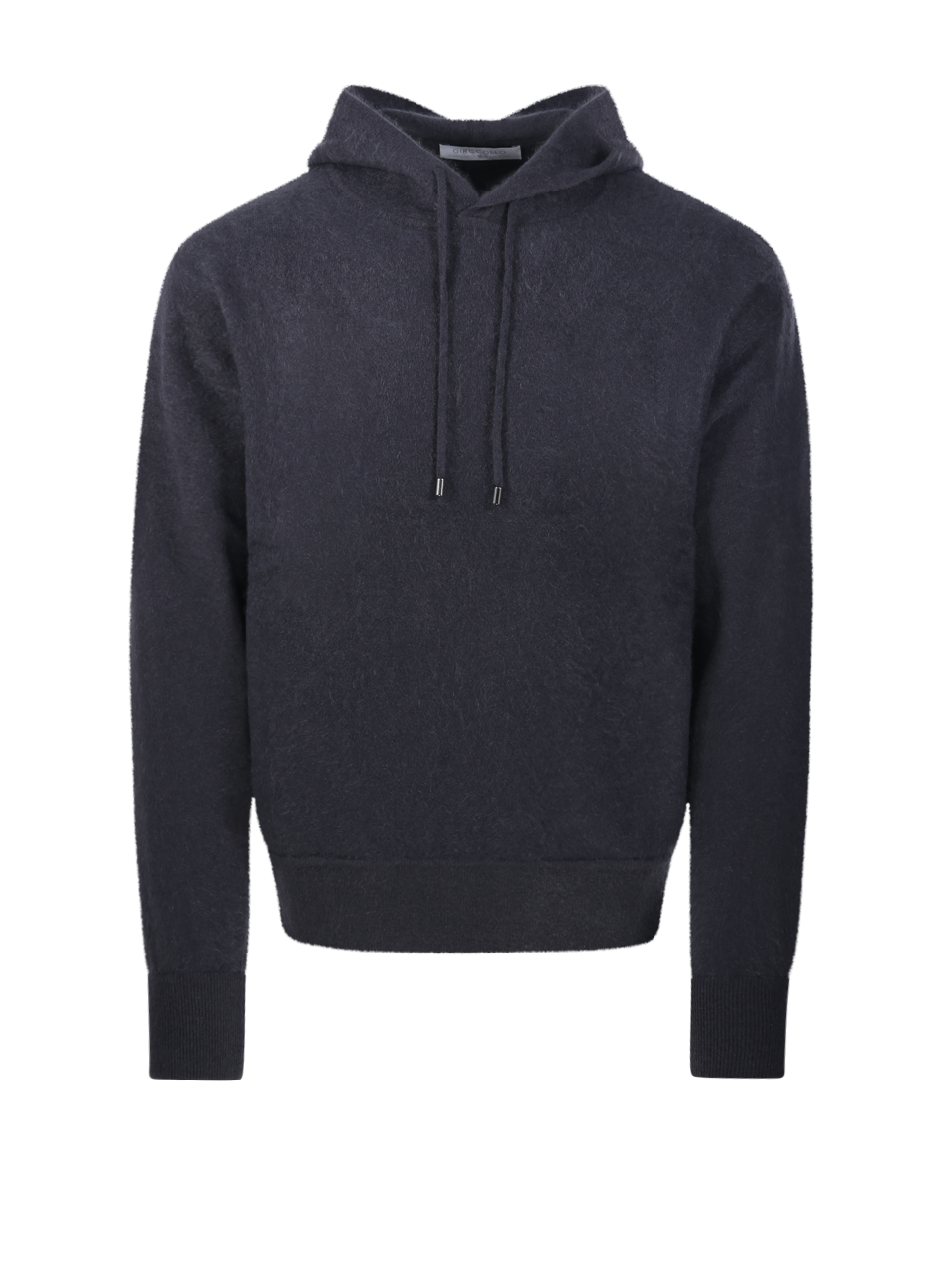 MEN CASHMERE COMPANY GREY CASHMERE HOODIE SWEATSHIRT