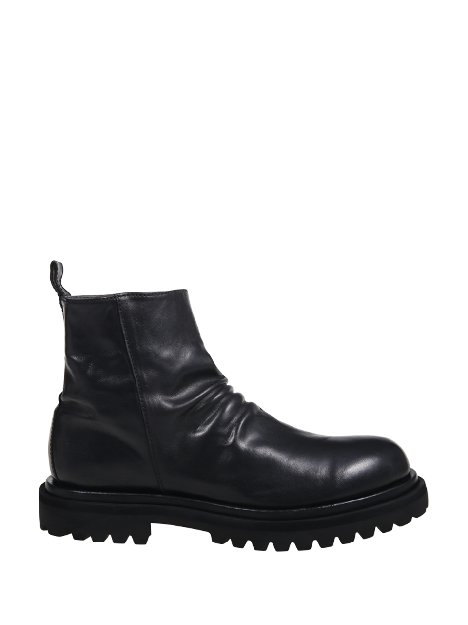 MEN OFFICINE CREATIVE BLACK BUFFALO LEATHER EVENTUAL DD/104 BOOT