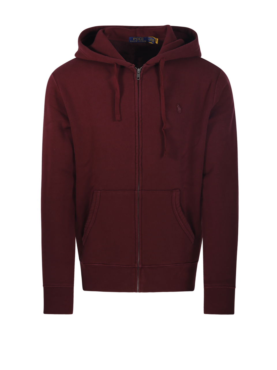 UOMO RALPH LAUREN FELPA CON CAPPUCCIO IN COTONE ROSSO