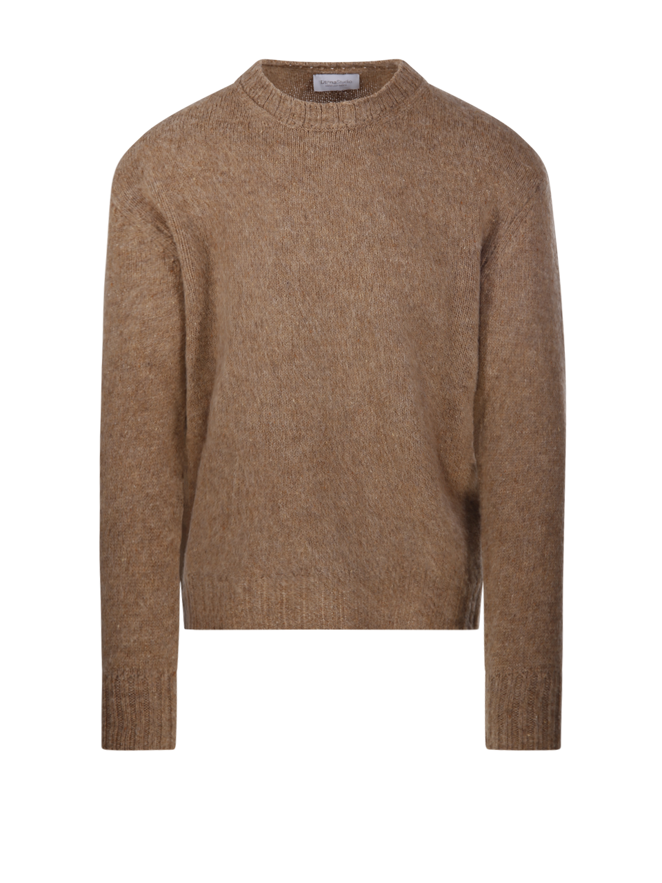 MEN DIANA STUDIO SKY BEIGE MERINO WOOL CREWNECK SWEATER