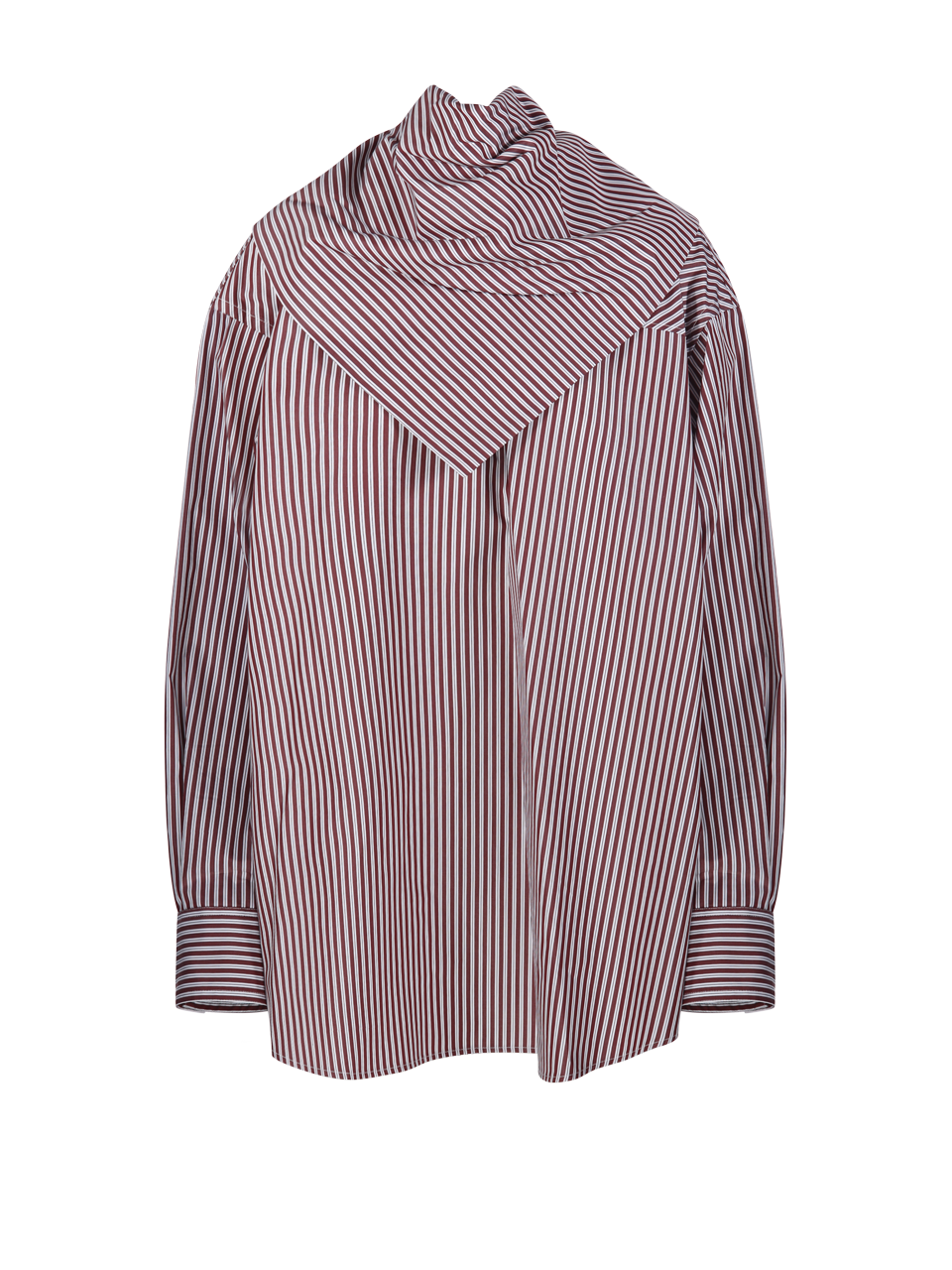 WOMAN AMI RED COTTON BANDANA BLOUSE