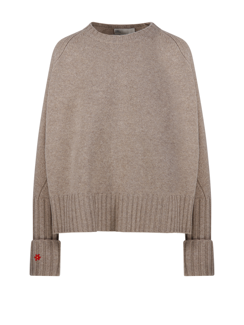 WOMAN TORY BURCH BEIGE WOOL SWEATER