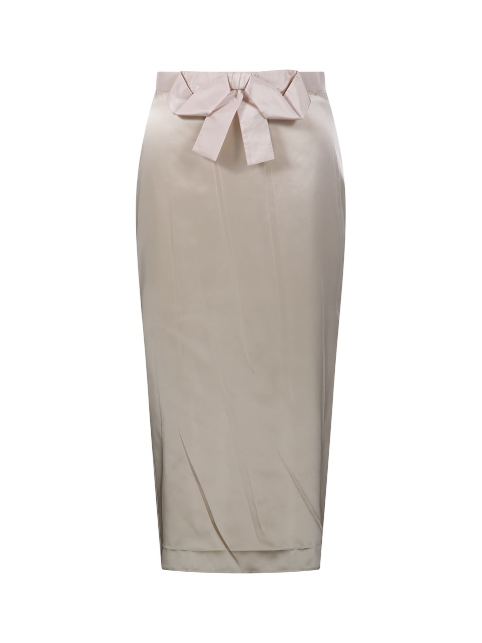 WOMAN VALENTINO NUDE ACETATE SKIRT