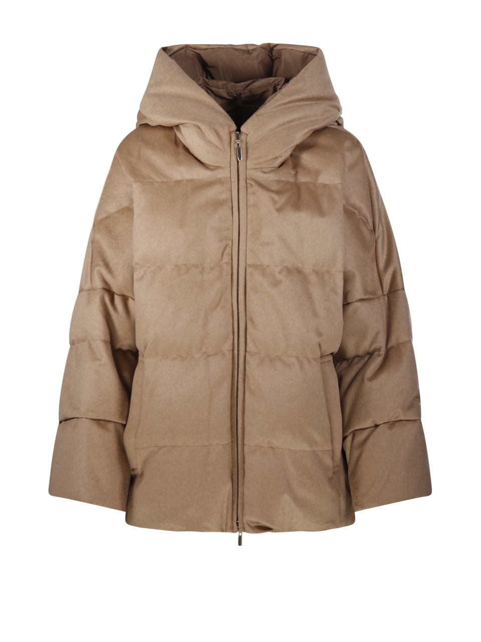DONNA MAXMARA THE CUBE GIACCA TRAPUNTATA DESIDERO SHOT IN LANA CAMMELLO MARRONE