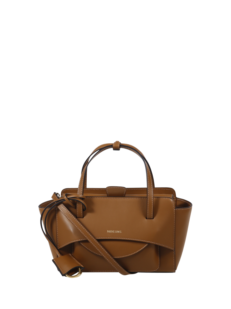 DONNA HIDESINS BORSA S IN PELLE MARRONE CON PATTA