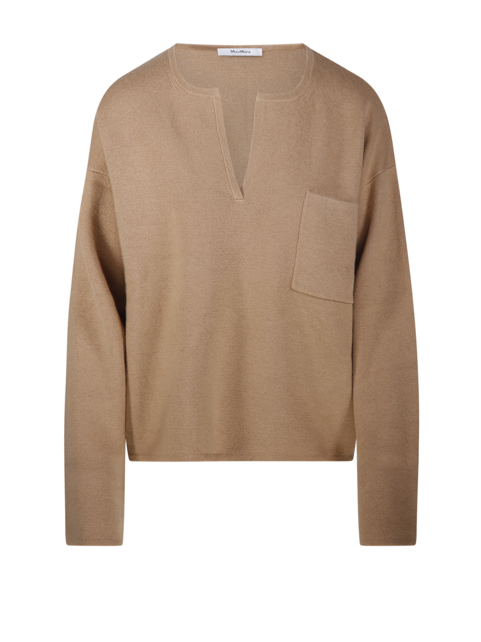 WOMAN MAXMARA BROWN WOOL ZIBELLO SWEATER