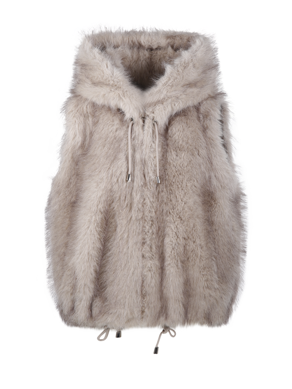 WOMAN VALENTINI 1972 NUDE POLYESTER ECO ZIBELLINO COAT