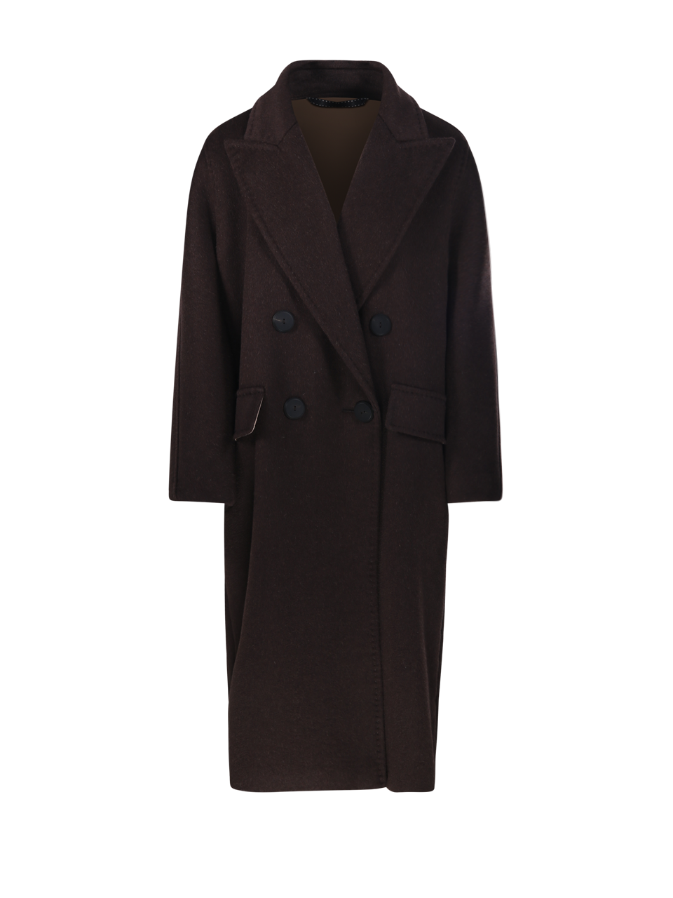 WOMAN MAXMARA ATELIER BROWN CASHMERE ANGUS COAT