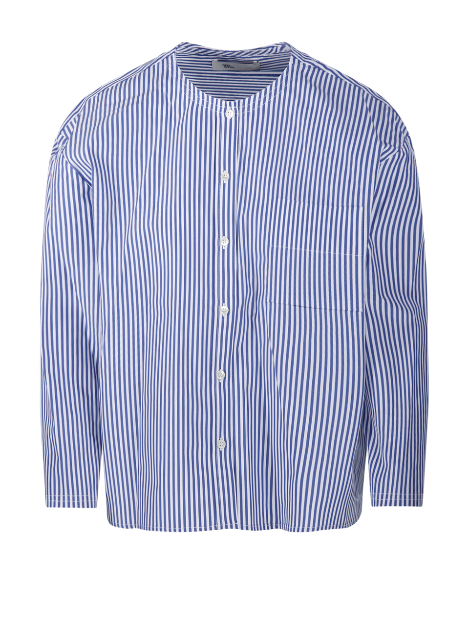 WOMAN SIBEL SARAL BLUE COTTON MINI MORTON SHIRT