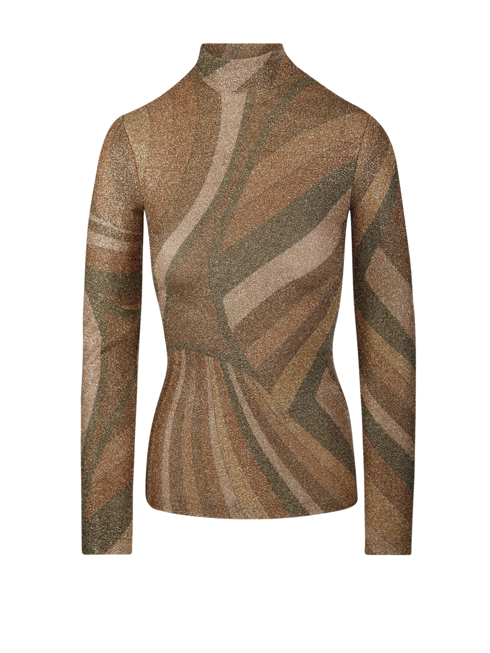 DONNA EMILIO PUCCI TOP IN POLIAMMIDE ORO