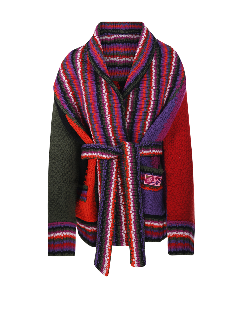 DONNA EMILIO PUCCI CARDIGAN IN LANA MULTICOLORE