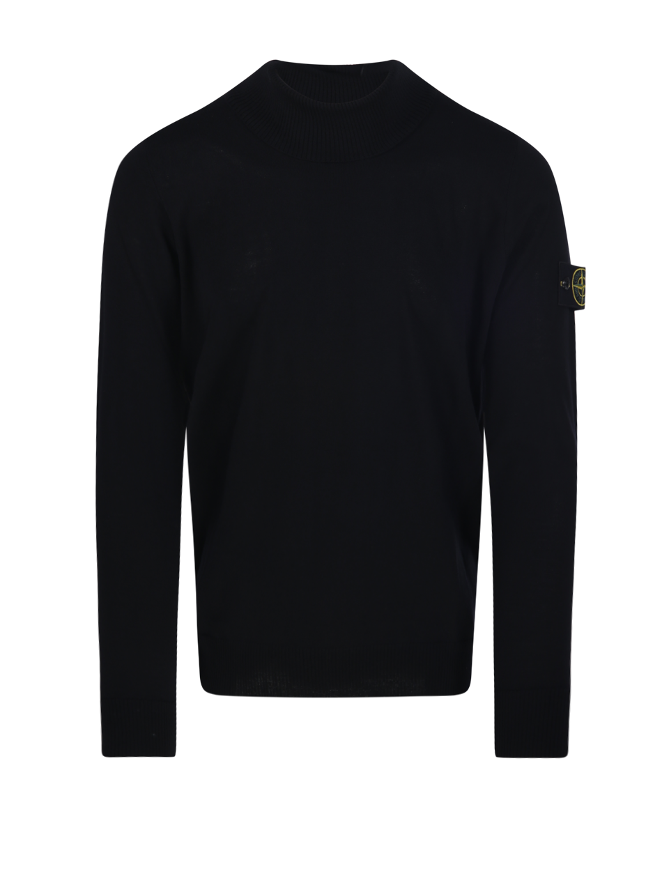 MEN STONE ISLAND BLACK VIRGIN WOOL SWEATER