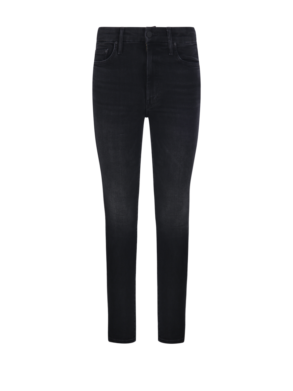 WOMAN MOTHER BLACK COTTON HIGH WAISTED LOOKER JEANS