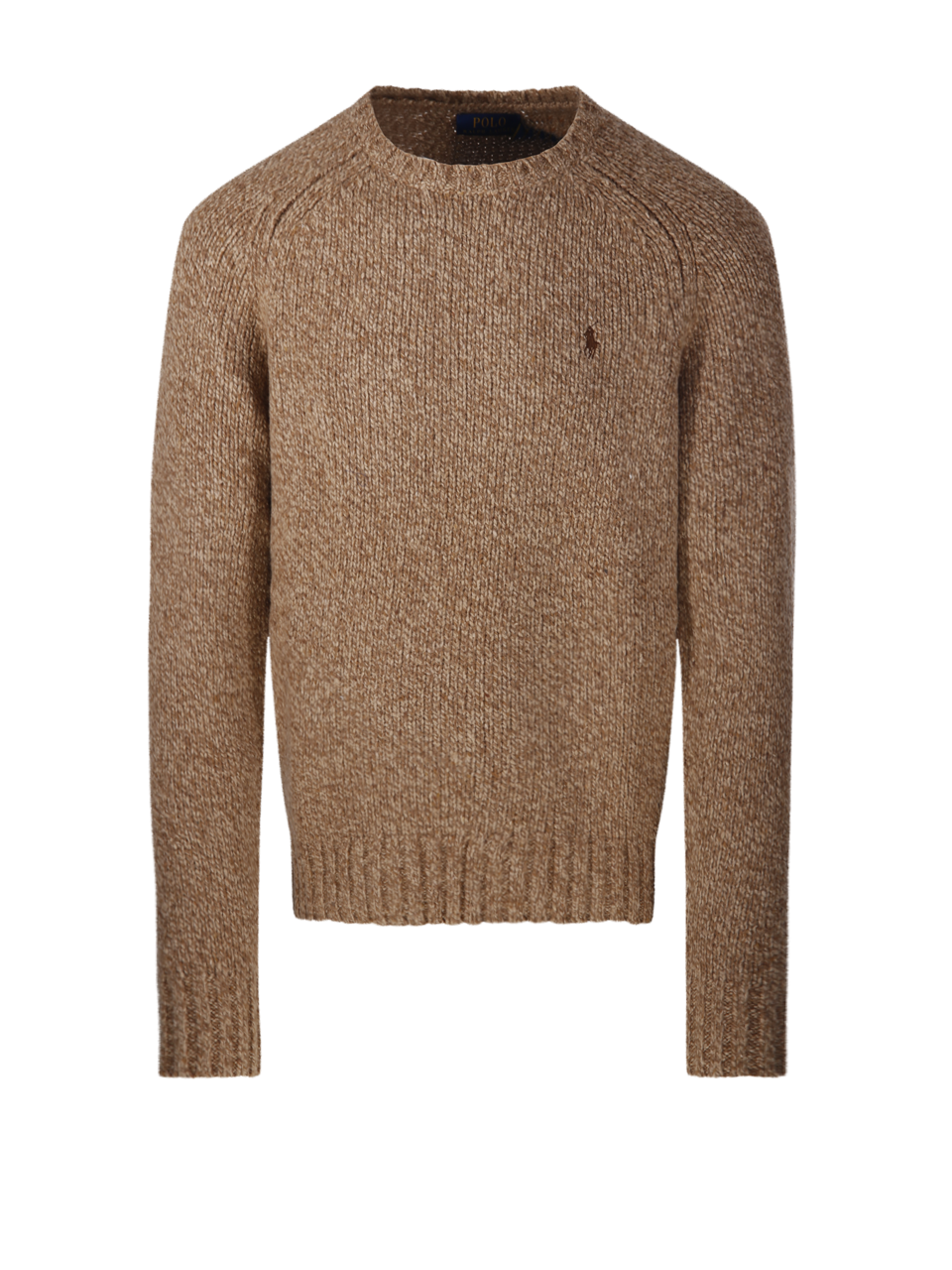 MEN RALPH LAUREN BEIGE WOOL ROUND NECK SWEATER