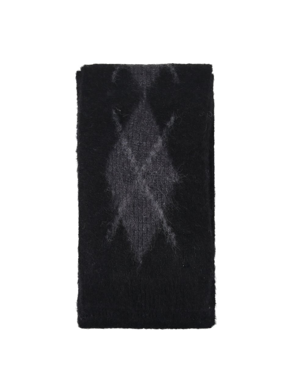 MEN COOR BLACK NYLON SCARVE