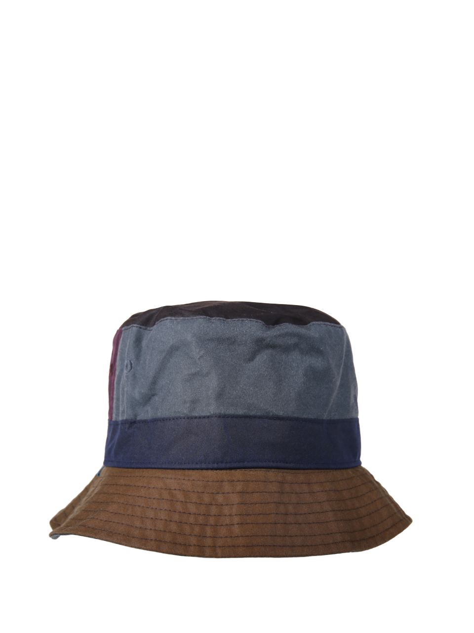 MEN BARBOUR X PAUL SMITH BLUE WAXED COTTON HAT