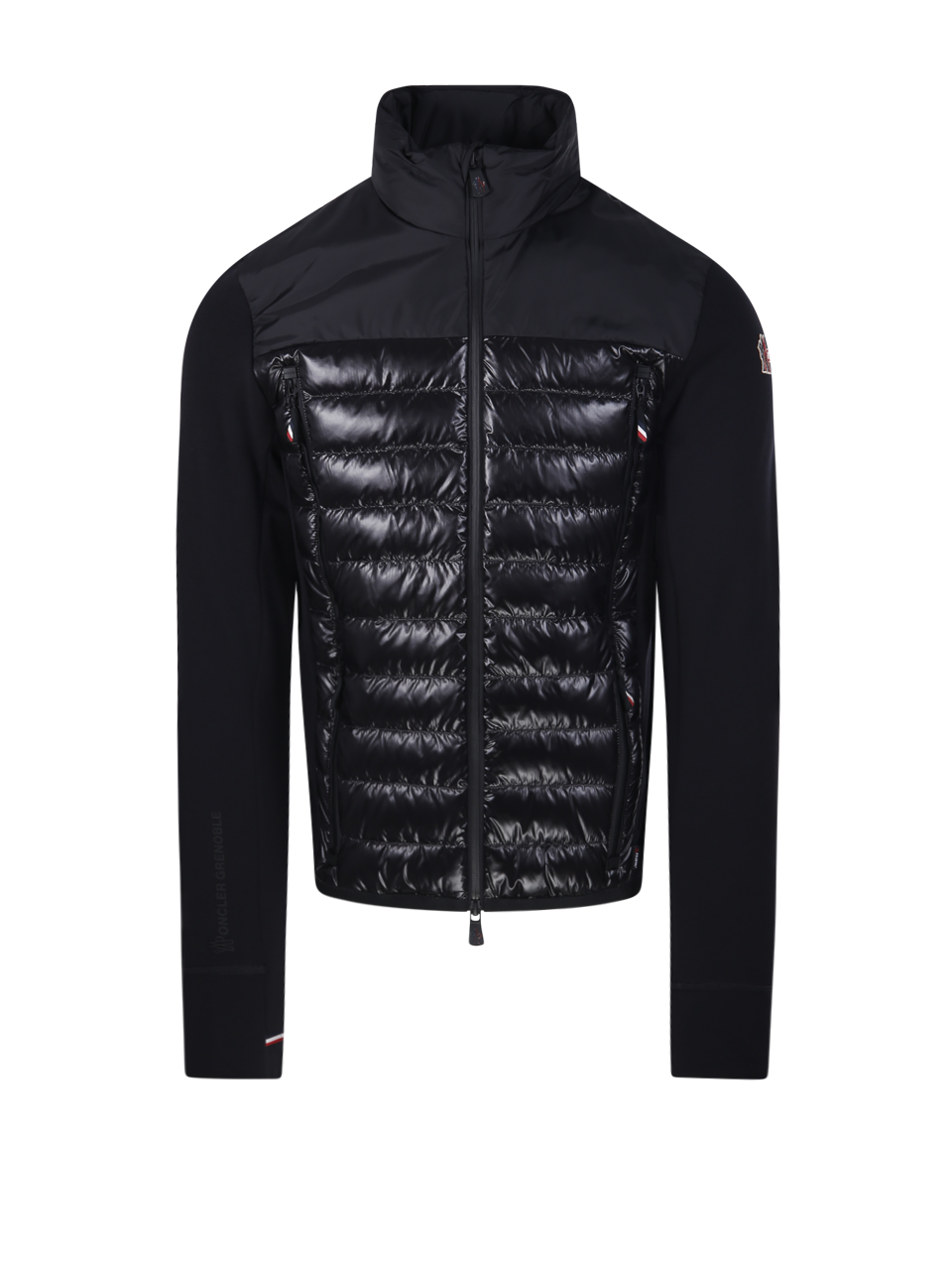 MEN MONCLER GRENOBLE BLACK POLYESTER ZIP UP DOWN JACKET 