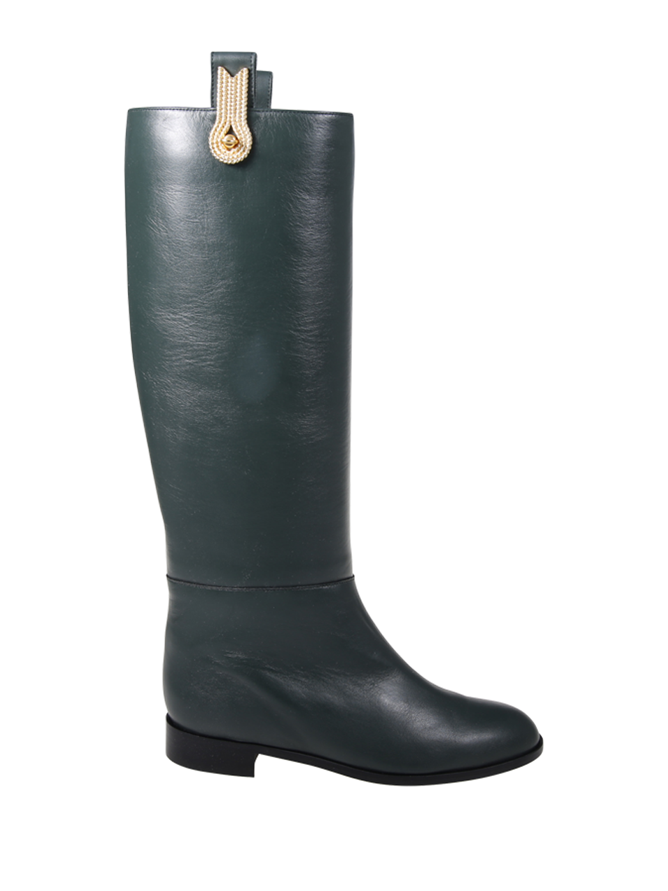 WOMAN AMATO DANIELE GREEN CALF LEATHER BOOT