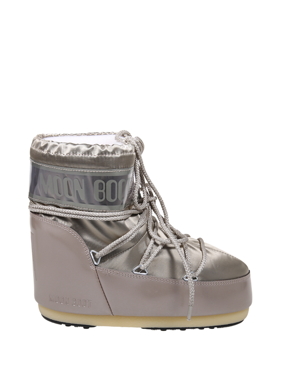 WOMAN MOON BOOT PLATINUM POLYAMIDE ICON LOW GLANCE BOOT
