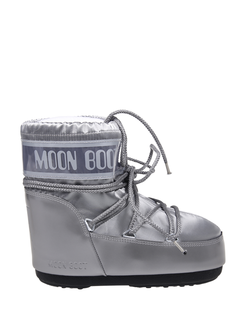 WOMAN MOON BOOT SILVER POLYAMIDE ICON LOW GLANCE BOOT