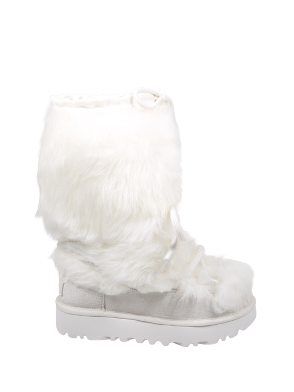 WOMAN UGG WHITE LEATHER W CLASSIC TALL CHALET BOOT