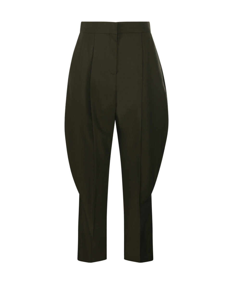 DONNA FENDI PANTALONI DI LANA VERDI