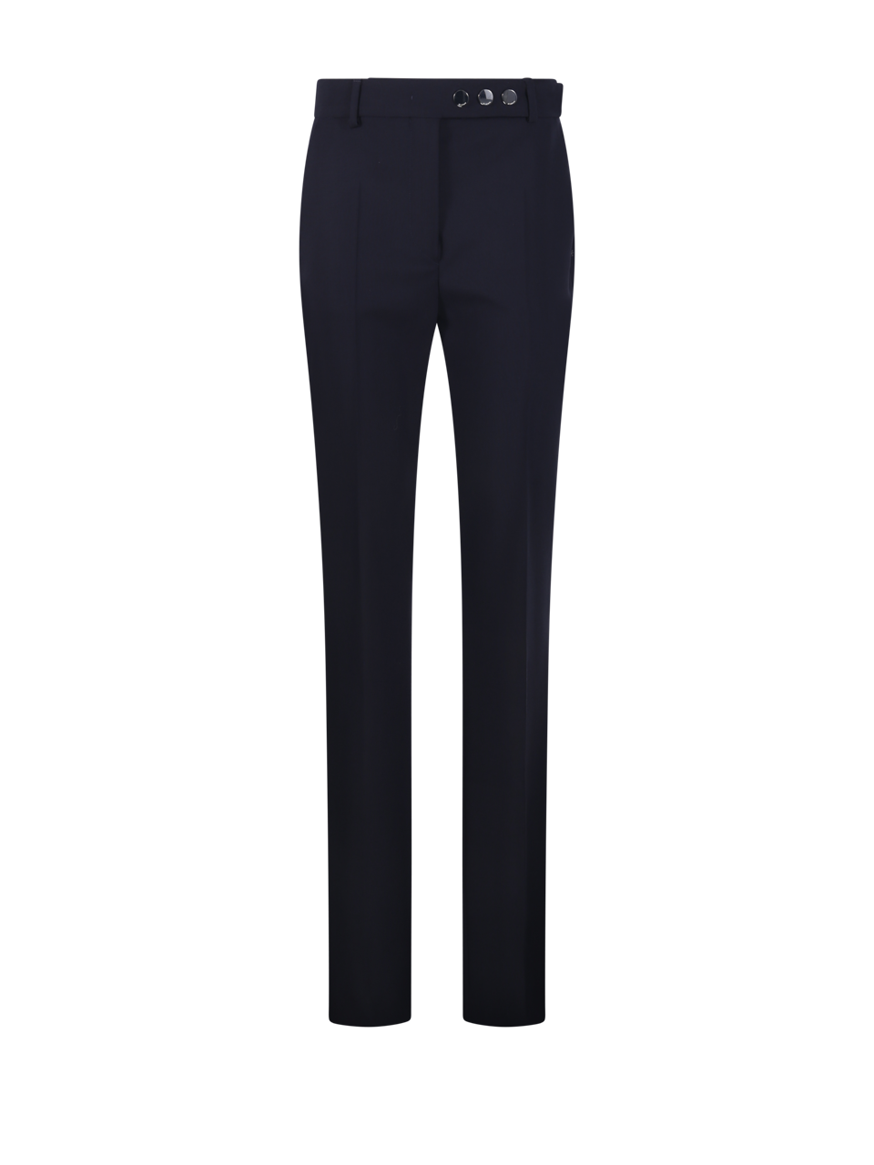 DONNA MAXMARA SPORTMAX PANTALONI HARRY IN LANA VERGINE BLU 