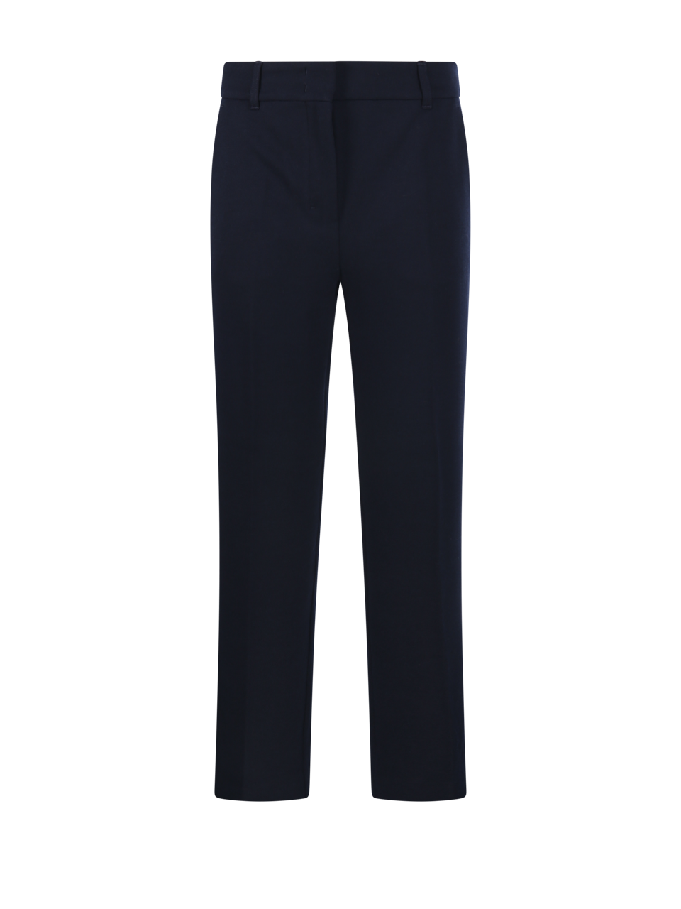 WOMAN MAXMARA S DARK BLUE WOOL REUS PANTS