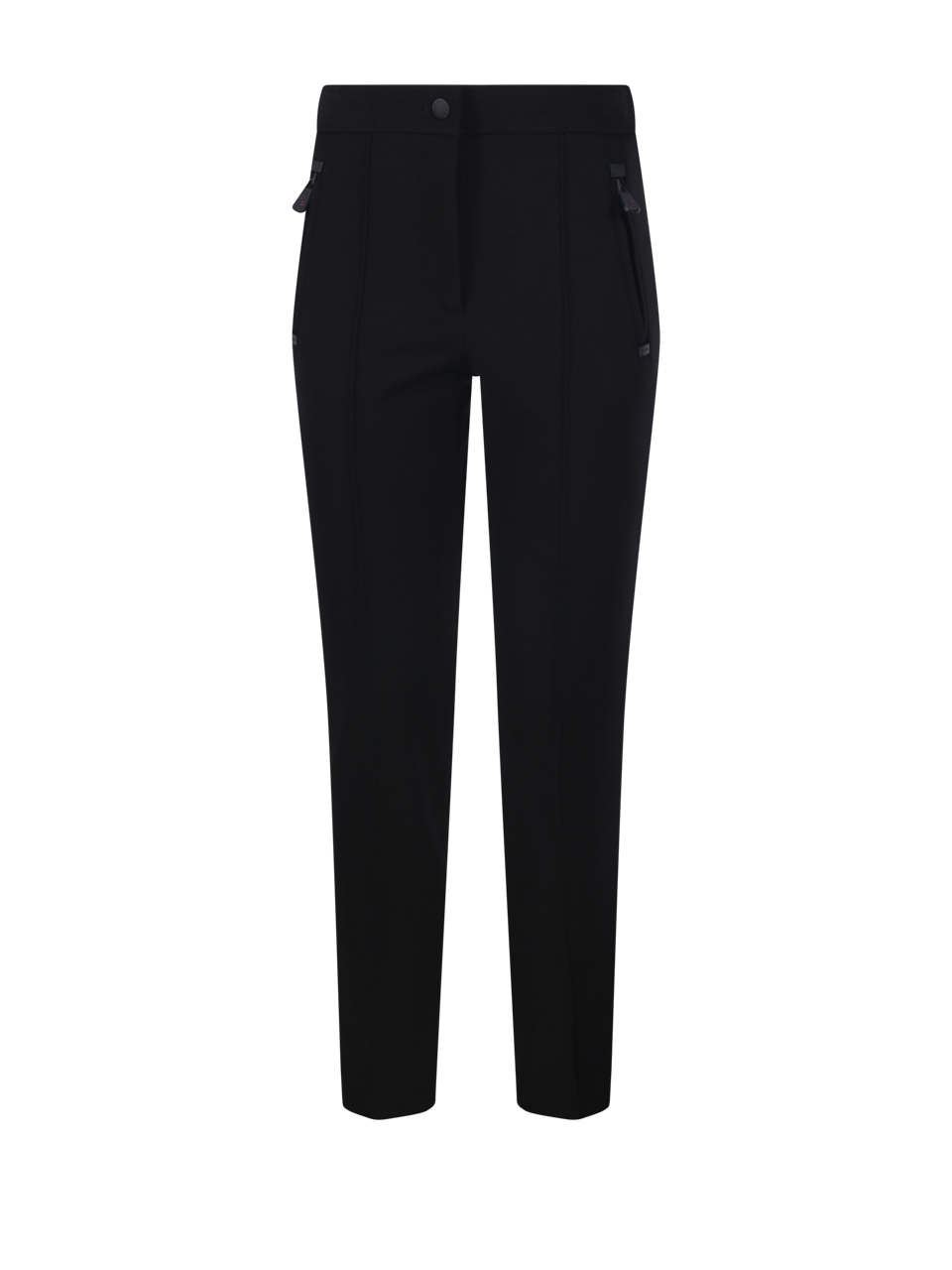 WOMAN MONCLER GRENOBLE BLACK POLYAMIDE TROUSERS