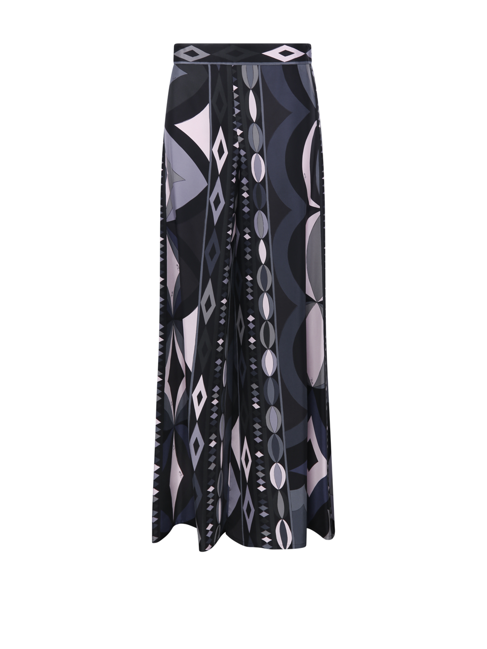 WOMAN EMILIO PUCCI BLACK SILK PANT