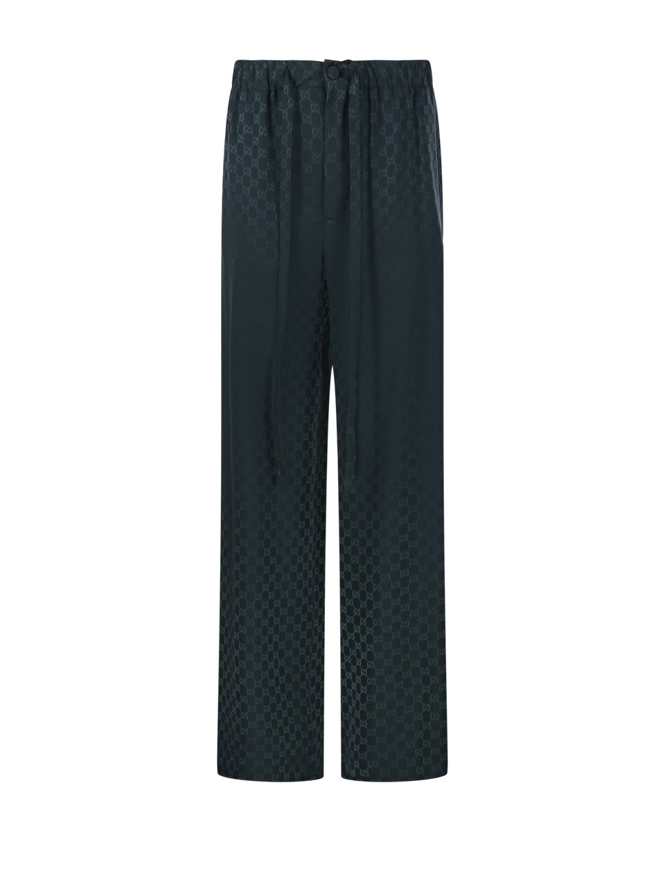 WOMAN GUCCI GREEN SILK PANT