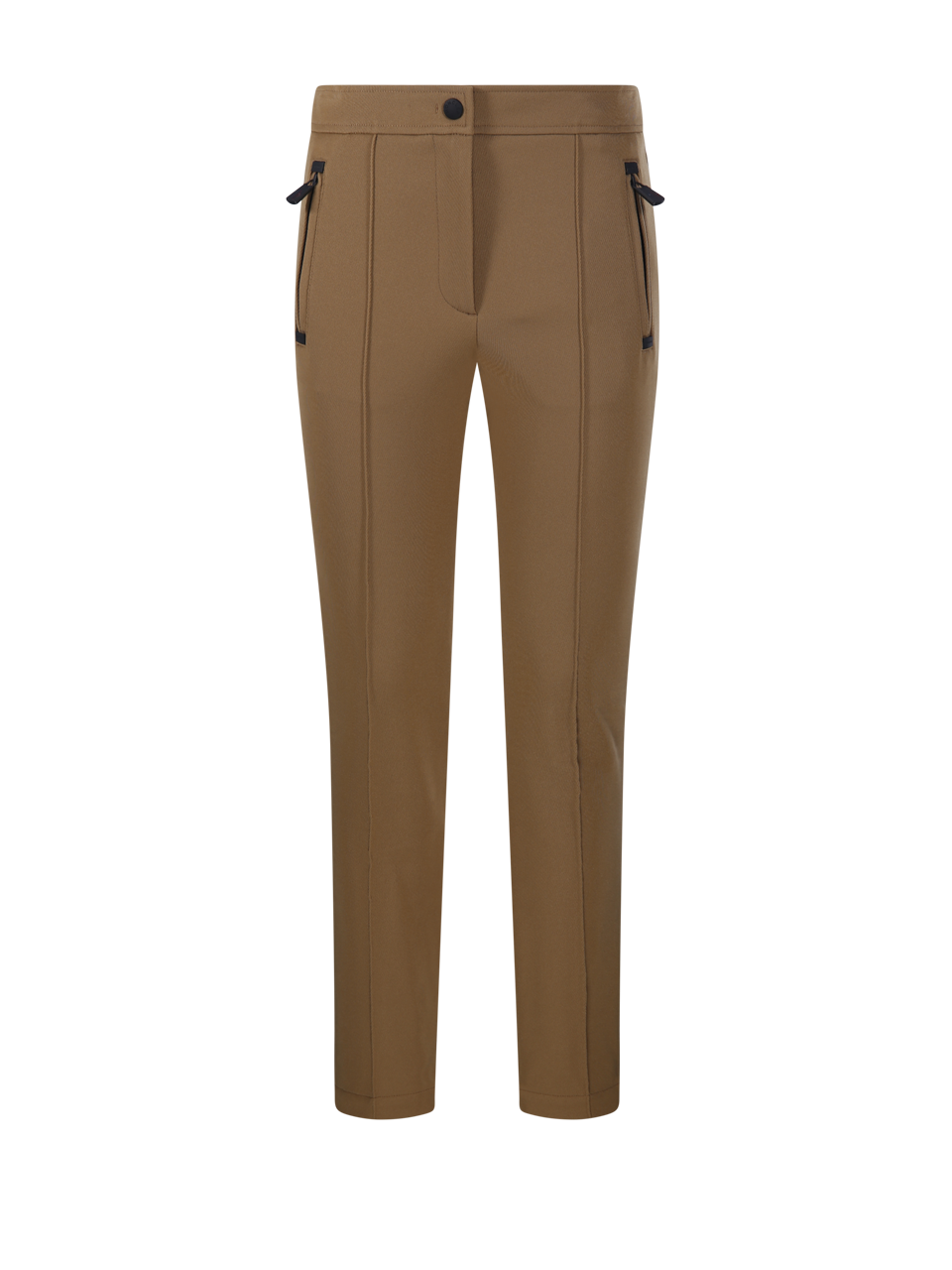 WOMAN MONCLER GRENOBLE BROWN POLYAMIDE TROUSERS