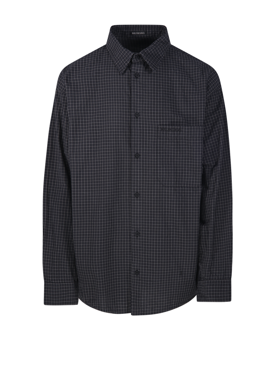 MEN BALENCIAGA BLACK COTTON OVERSIZED SHIRT
