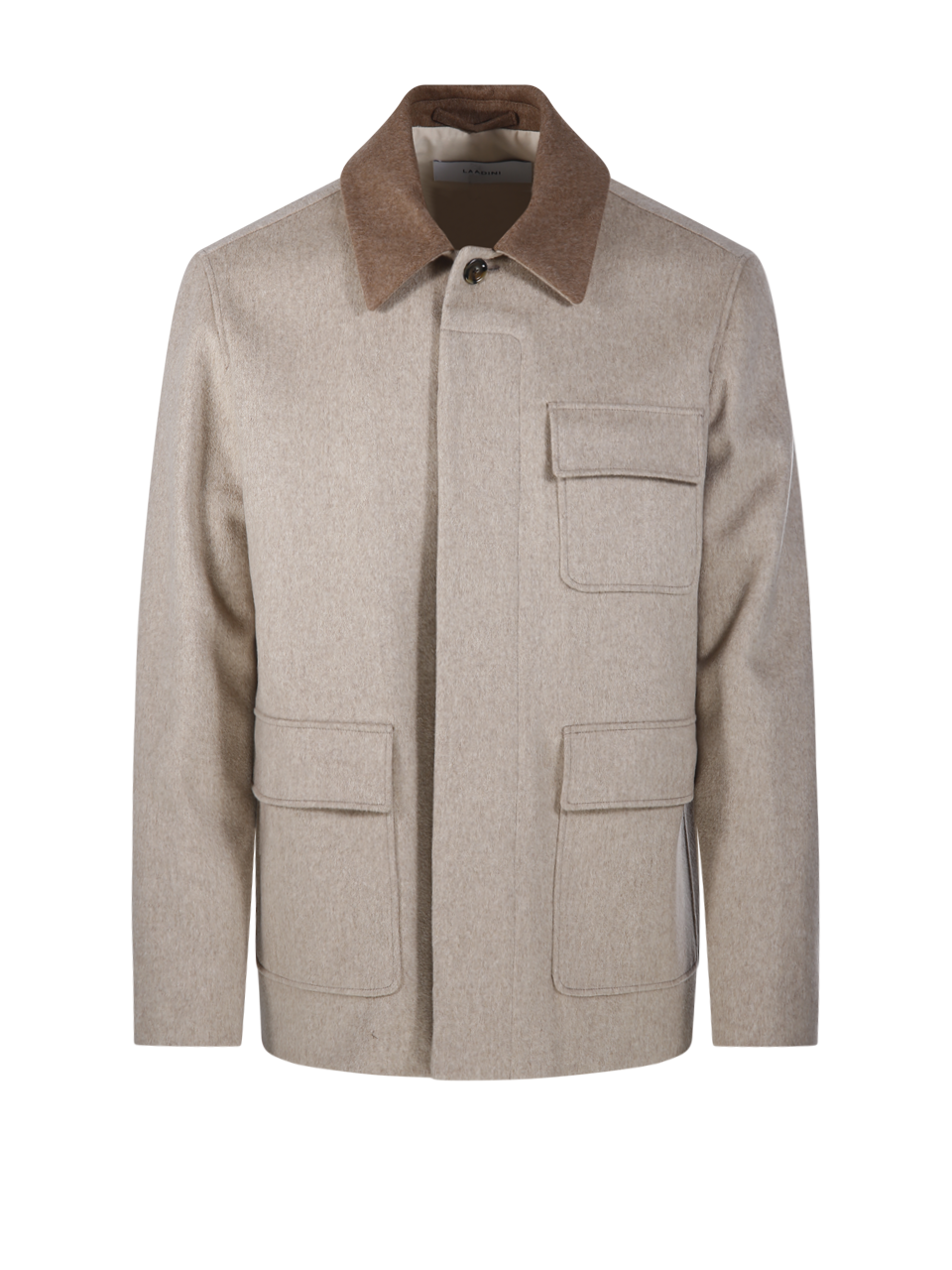 MEN LARDINI BEIGE PURE VIRGIN WOOL JACKET