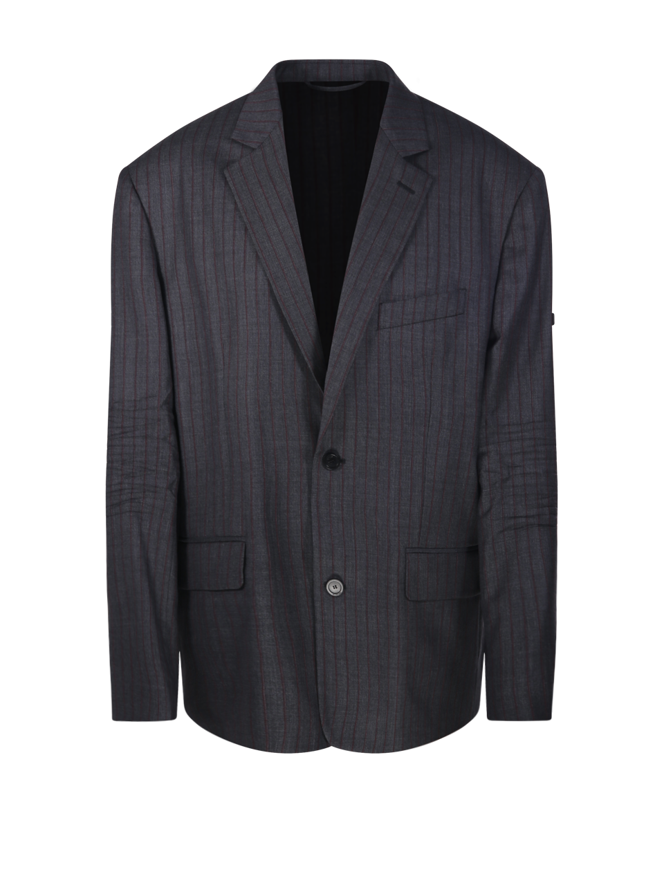 WOMAN BALENCIAGA GREY WOOL WASHED SB BLAZER 