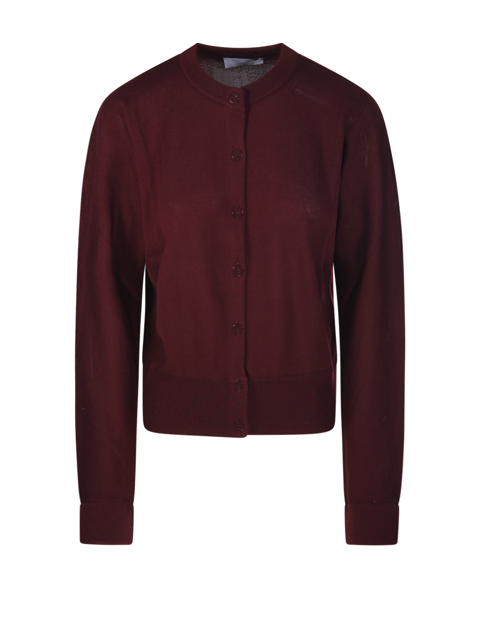 DONNA COLLEZIONE N 01 CARDIGAN DI LANA BORDEAUX 