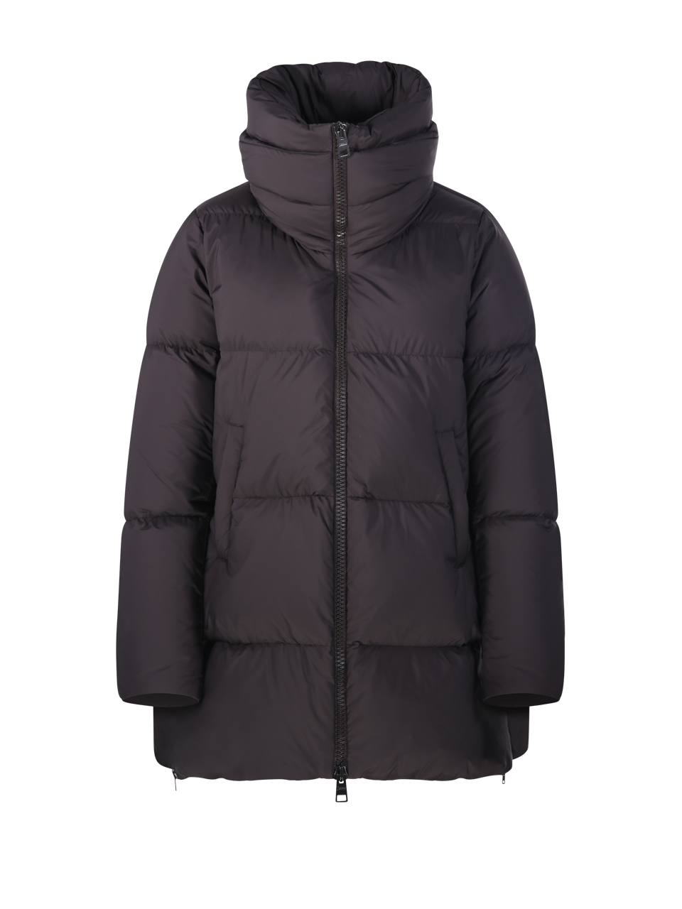 WOMAN HERNO BROWN POLYAMIDE DOWN JACKET