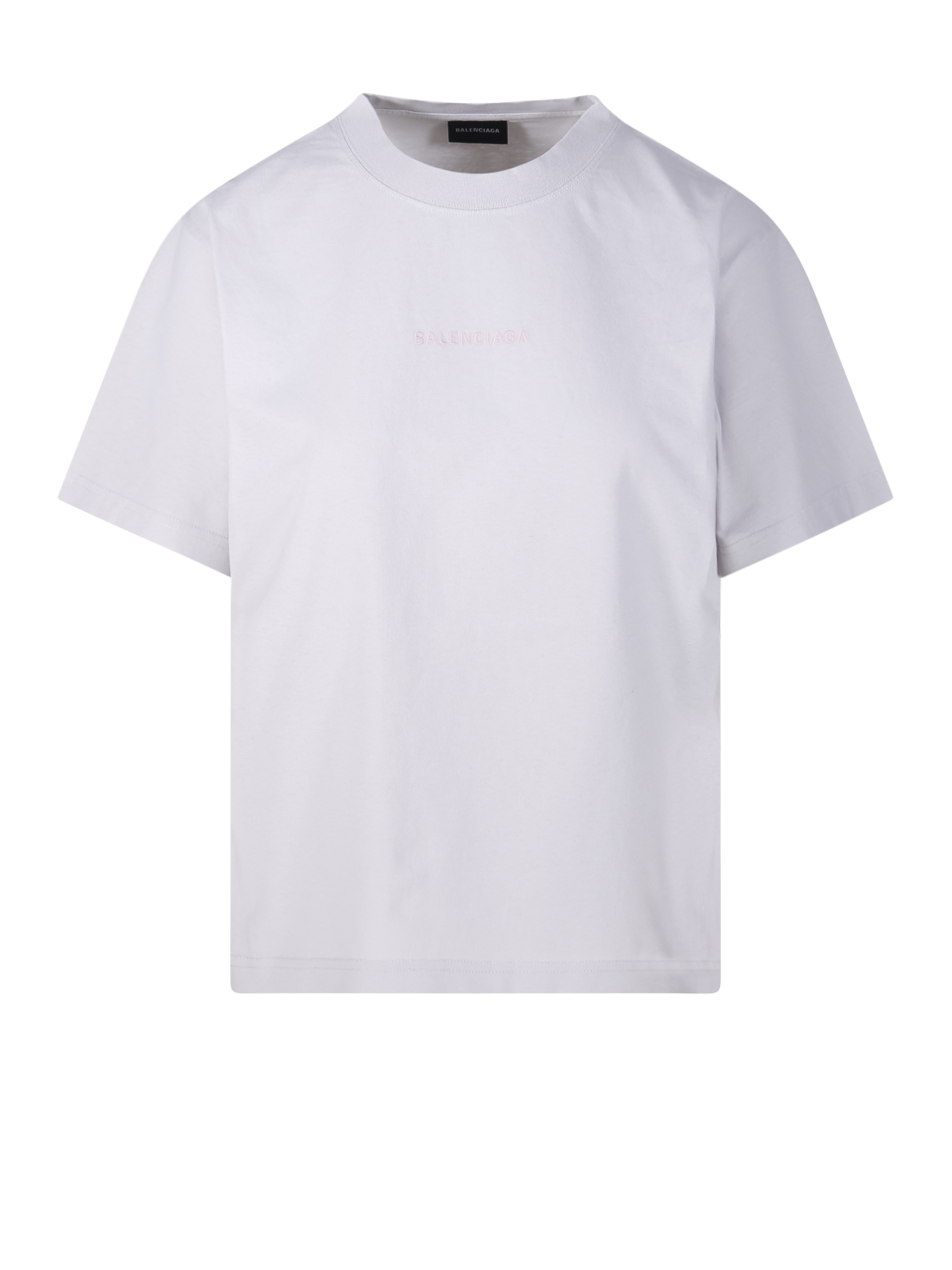 WOMAN BALENCIAGA WHITE COTTON MEDIUM FIT S/S T-SHIRT