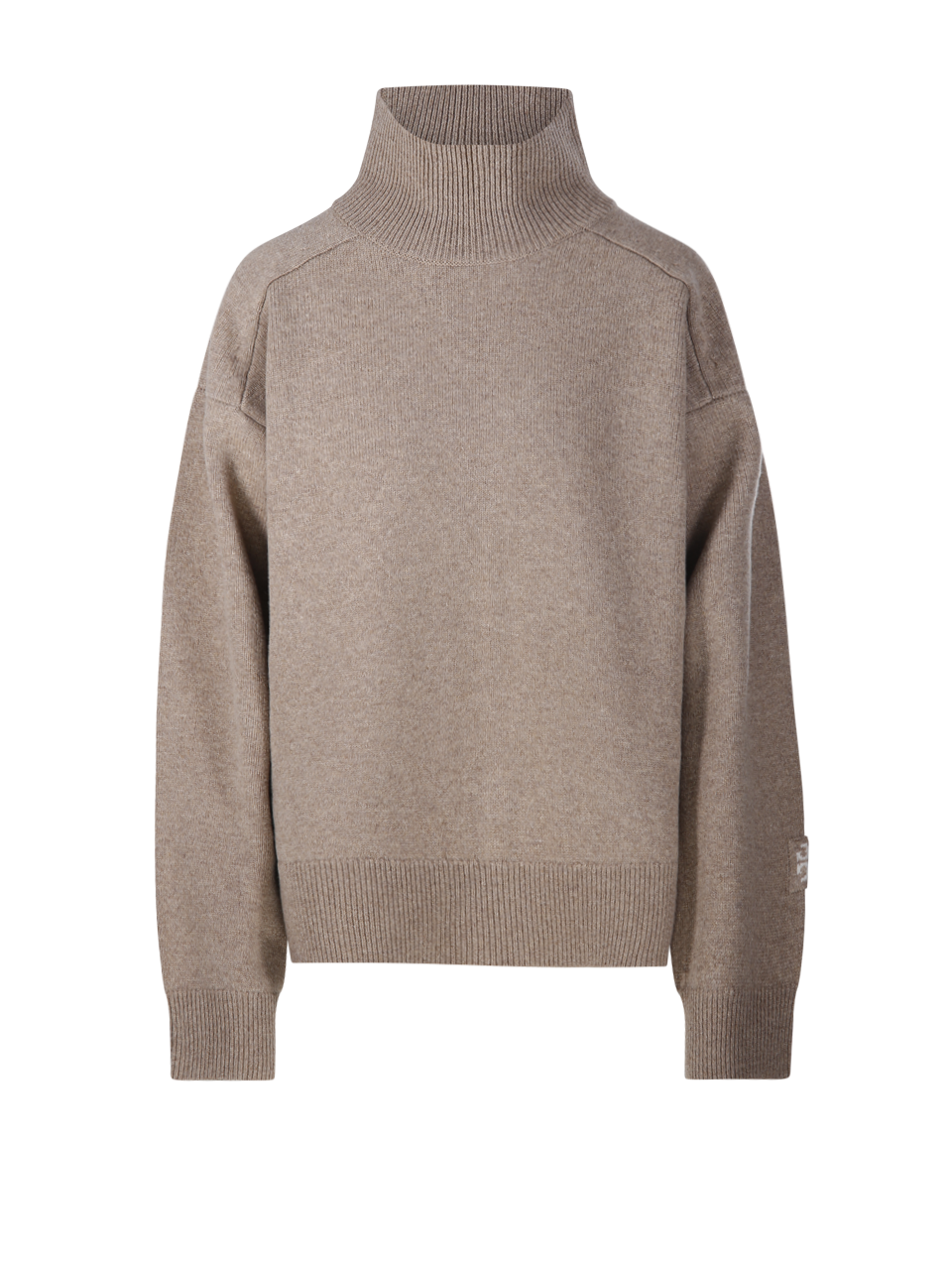 WOMAN TORY BURCH BEIGE WOOL TURTLENECK SWEATER