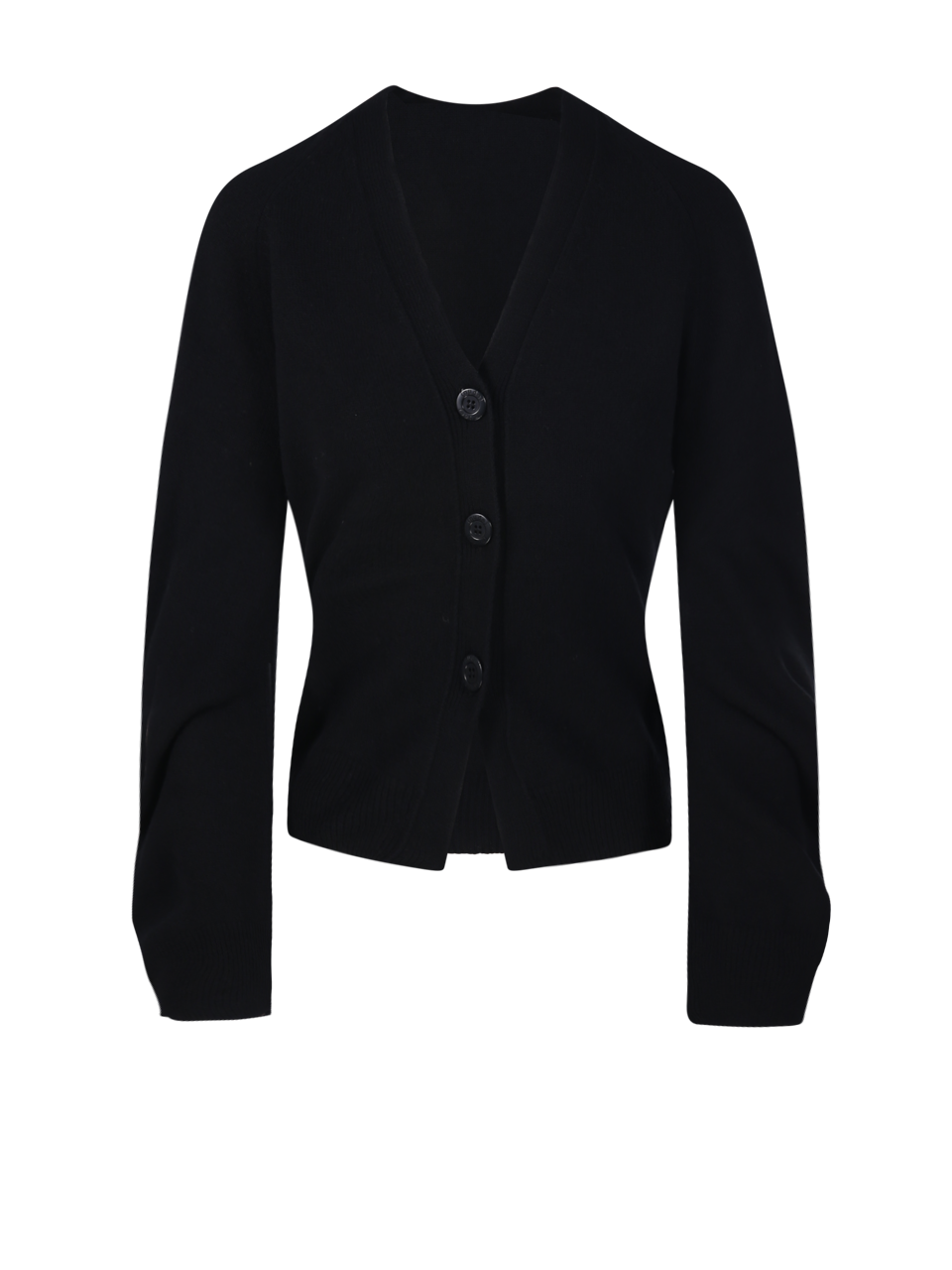 WOMAN NUDE BLACK VIRGIN WOOL CARDIGAN