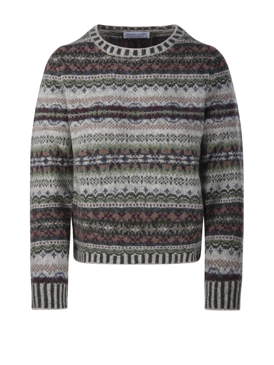 WOMAN ERIBE' MULTICOLOR SOFT SHETLAND WESTRAY SWEATER