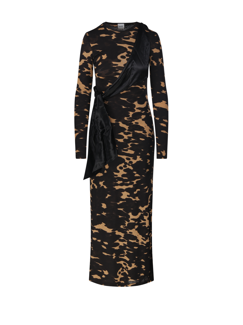 WOMAN NANUSHKA BROWN POLYESTER YURA DRESS