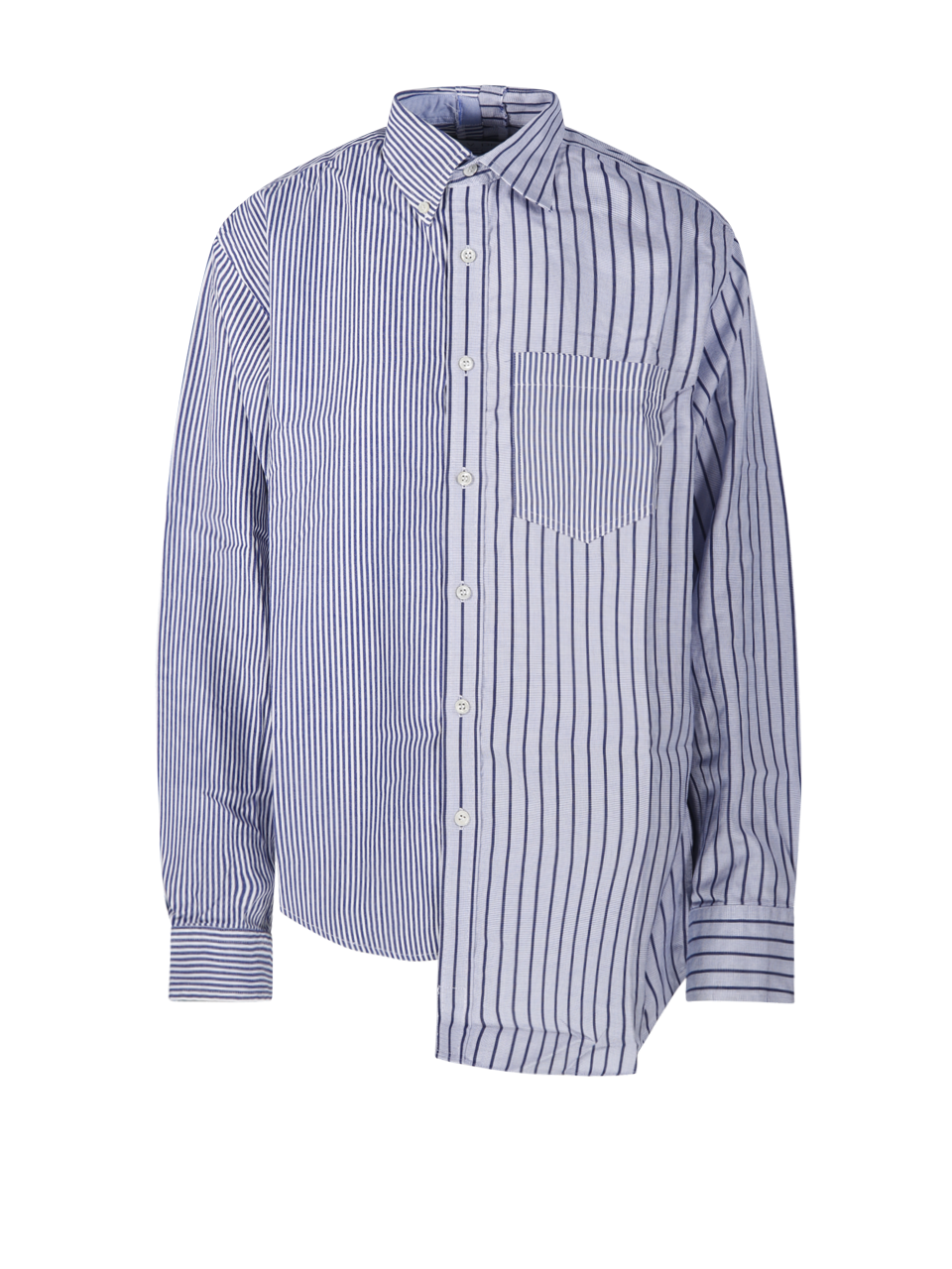 WOMAN E.L.V DENIM BLUE COTTON MINA SHIRT