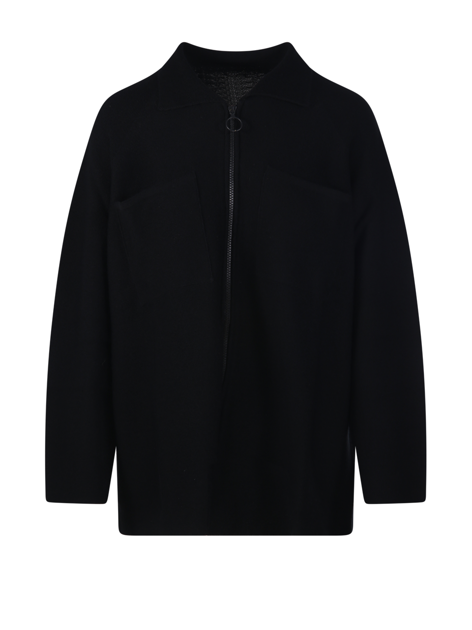 DONNA CANCELLATO UNIFORM CAMICIA IN LANA MERINO NERA