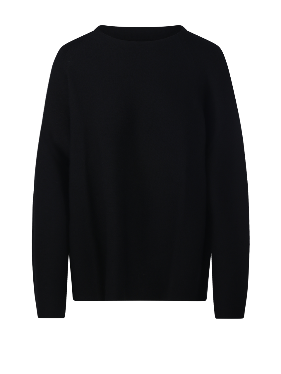 DONNA CANCELLATO UNIFORM MAGLIONE A MANICHE LUNGHE IN LANA MERINO NERA