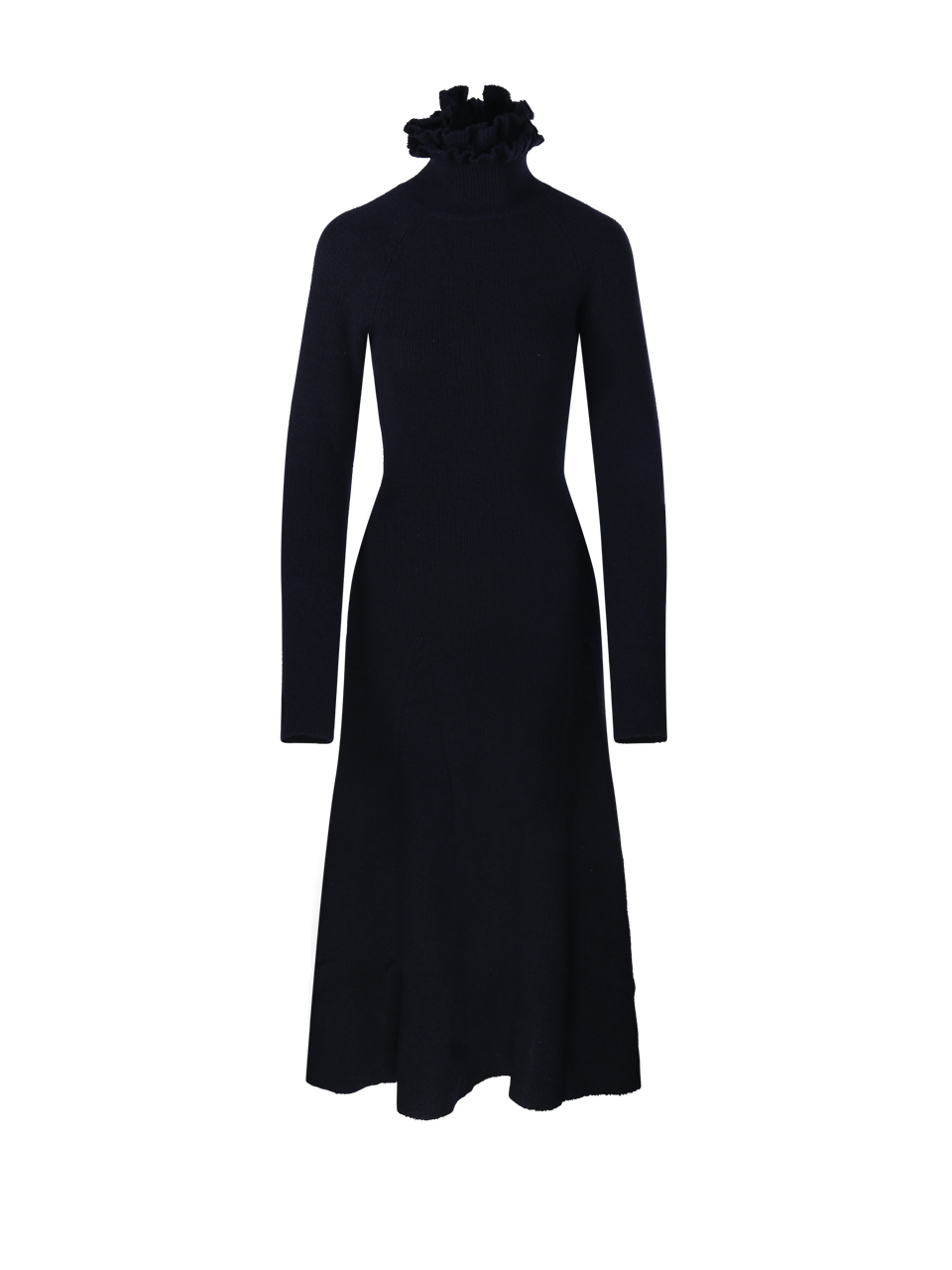 DONNA ALAIA ABITO SVASATO IN LANA BLU