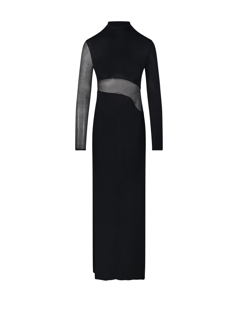 DONNA ALAIA ABITO ADERENTE IN VISCOSA NERA