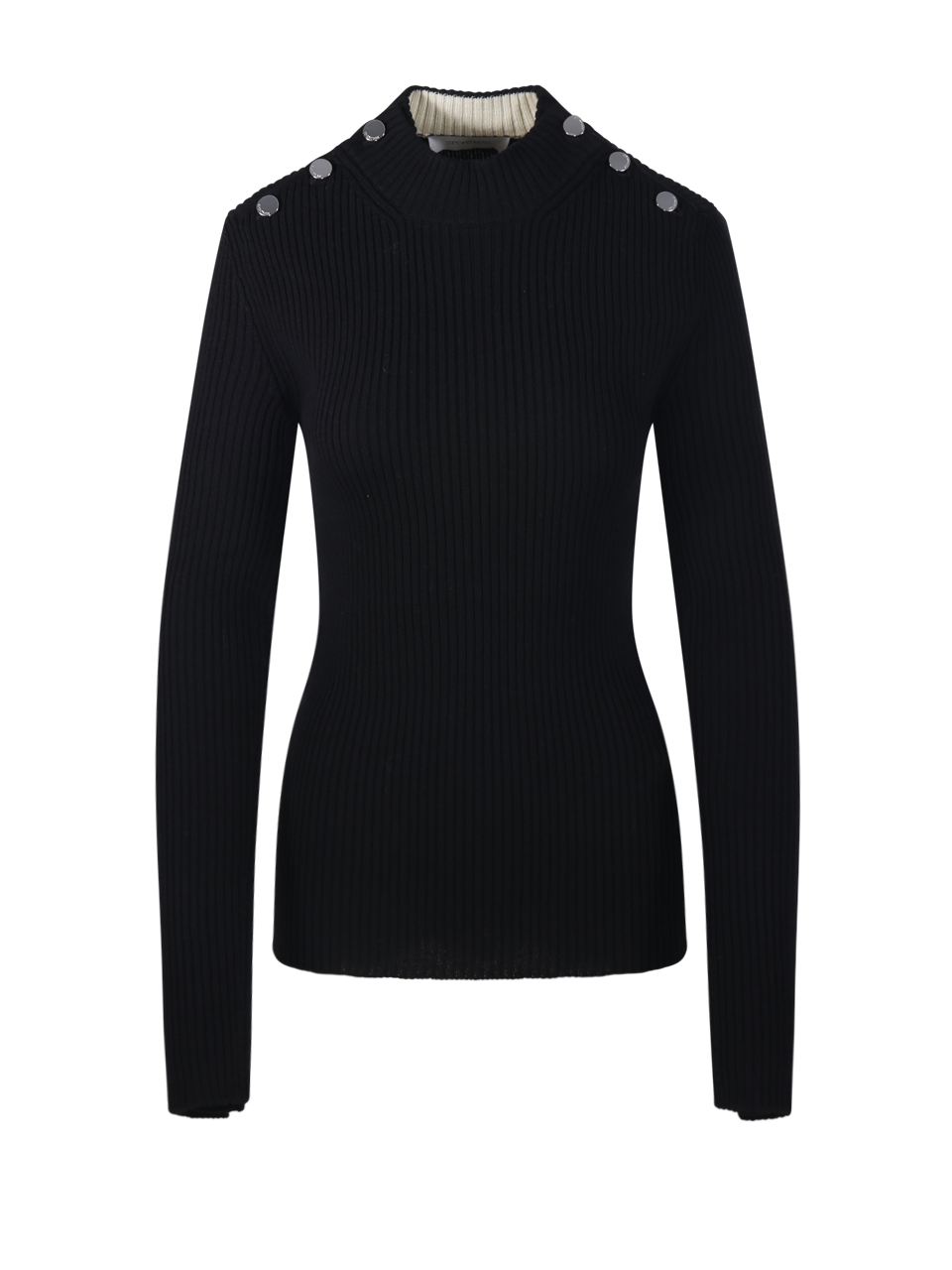 DONNA MAXMARA SPORTMAX MAGLIA RENANIA IN LANA VERGINE NERA