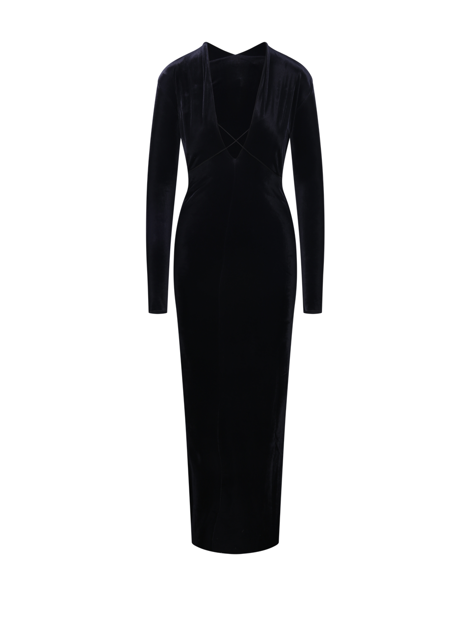 WOMAN AMAZUIN BLACK POLYAMIDE LARA VELVET DRESS